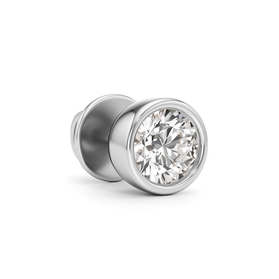 1Ct Round Shapem Solitaire Studs Earrings