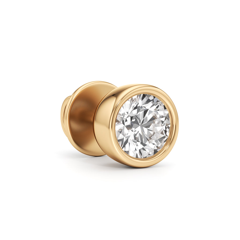 1Ct Round Shapem Solitaire Studs Earrings