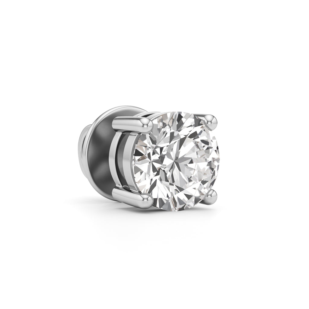 1.5Ct Round Shape Solitaire Studs Earrings