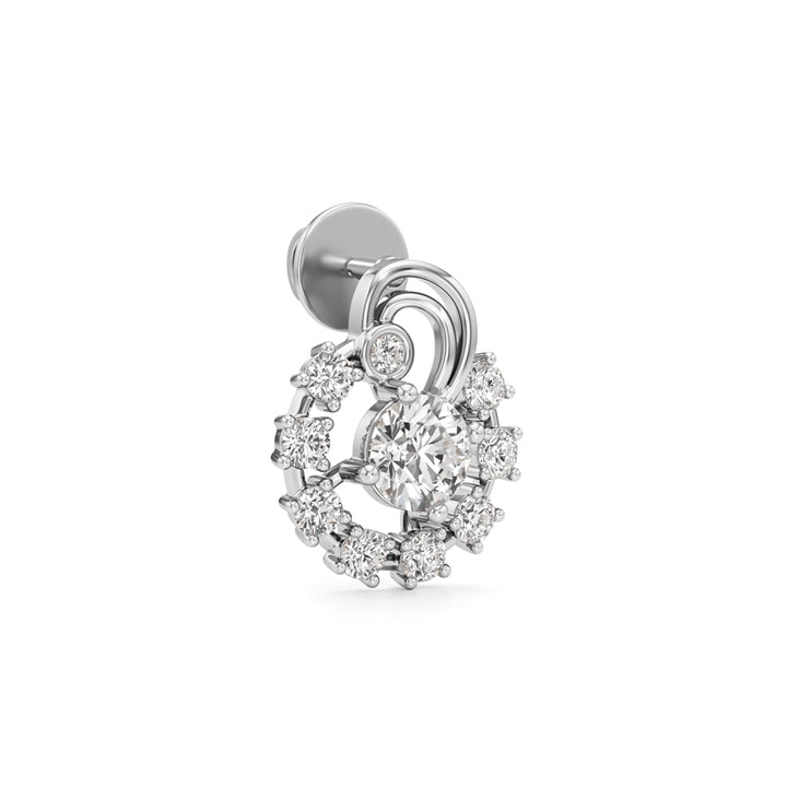 1.75Ct Round Shape Fancy Studs Earrings