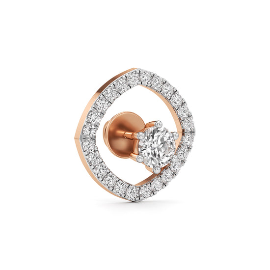 1.75Ct Round Shape Fancy Studs Earrings