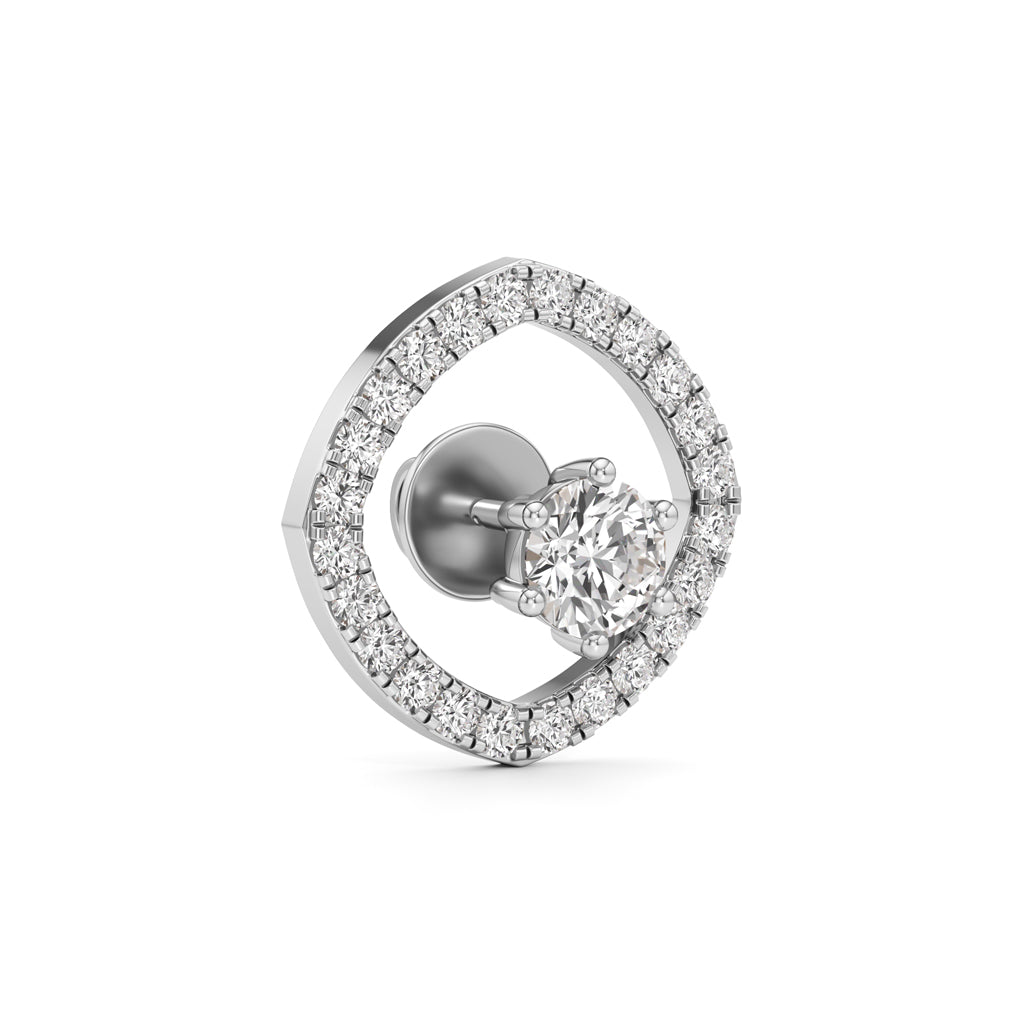 1.75Ct Round Shape Fancy Studs Earrings
