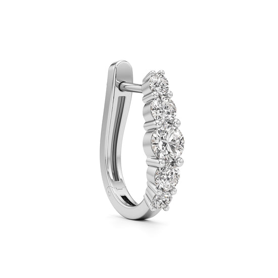 1Ct Round Shape Delicate Earrings