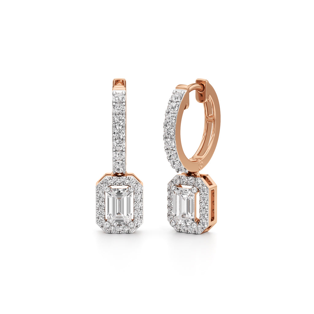 150Ct Round Shape Delicate Earrings