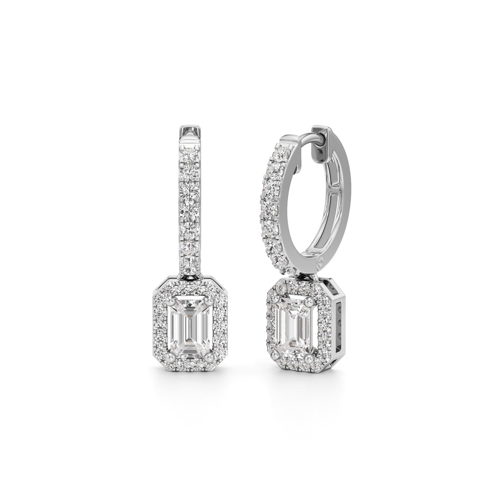 150Ct Round Shape Delicate Earrings