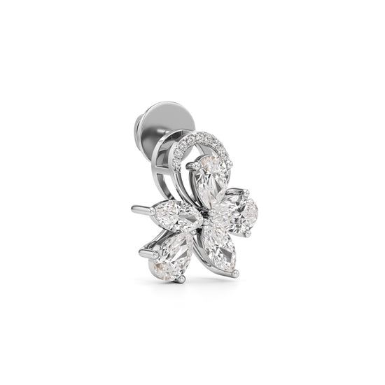 3Ct Marquise Shape Fancy Studs Earrings