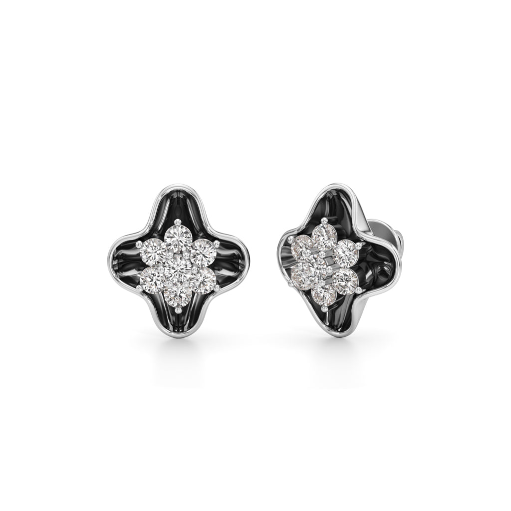 Round Shape Fancy Studs Earrings