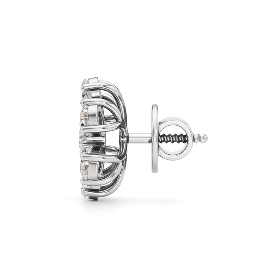2.25Ct Round Shape,,Fancy Studs Earrings