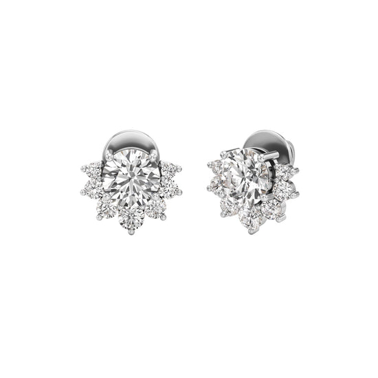2.75Ct Round Shape,,Fancy Studs Earrings