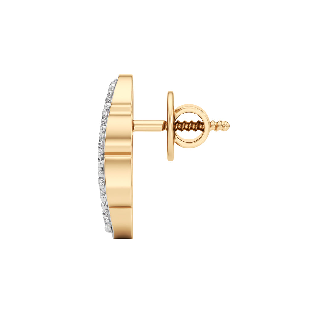 0.50Ct Round Shape,,Fancy Studs Earrings