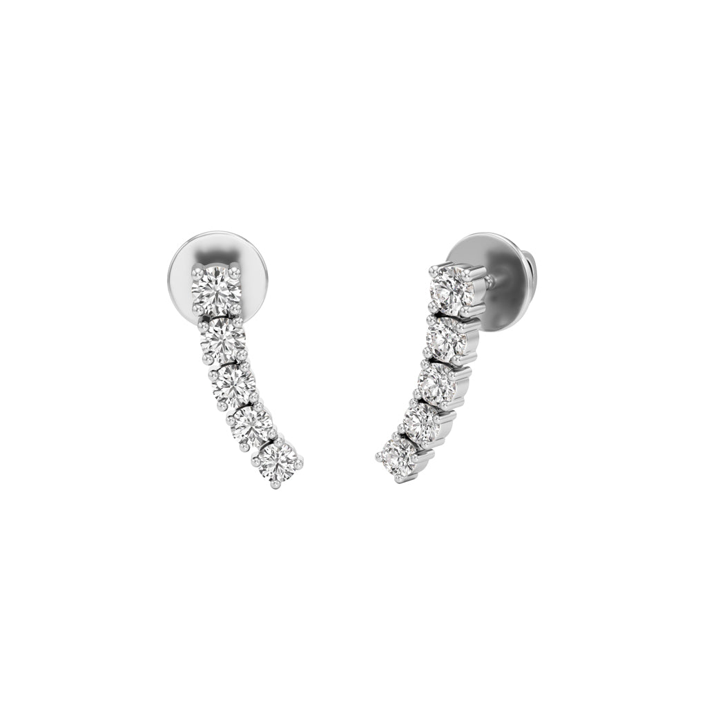 0.5Ct Round Shape,,Fancy Studs Earrings