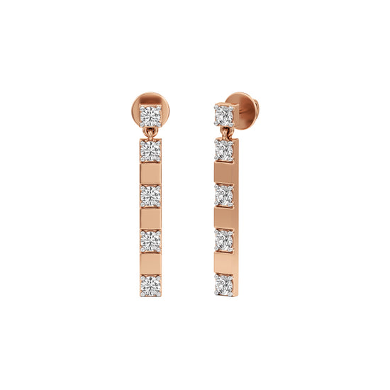 1Ct Round Shape,,Fancy Studs Earrings