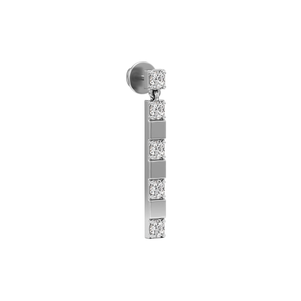 1Ct Round Shape,,Fancy Studs Earrings