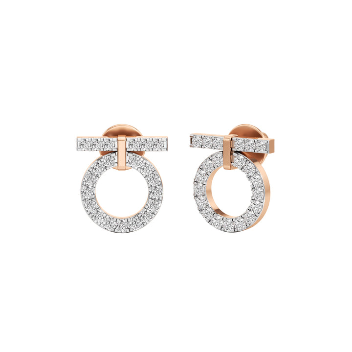0.50Ct Round Shape,,Fancy Studs Earrings