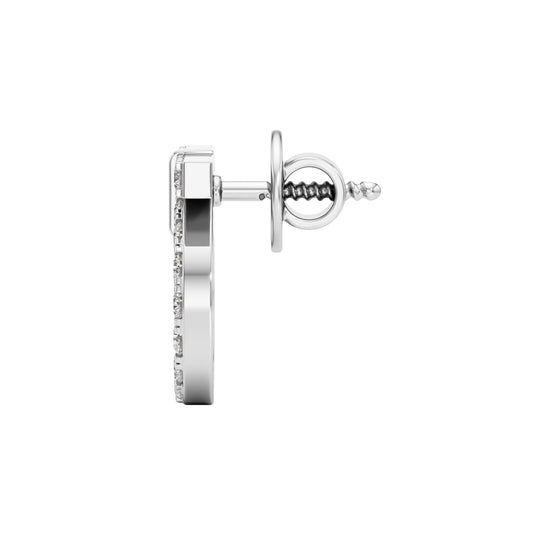 0.50Ct Round Shape,,Fancy Studs Earrings