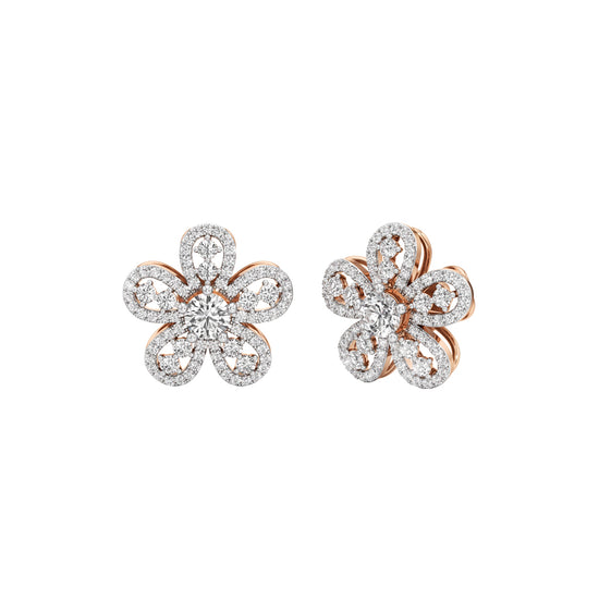 2.25Ct Round Shape,,Fancy Studs Earrings