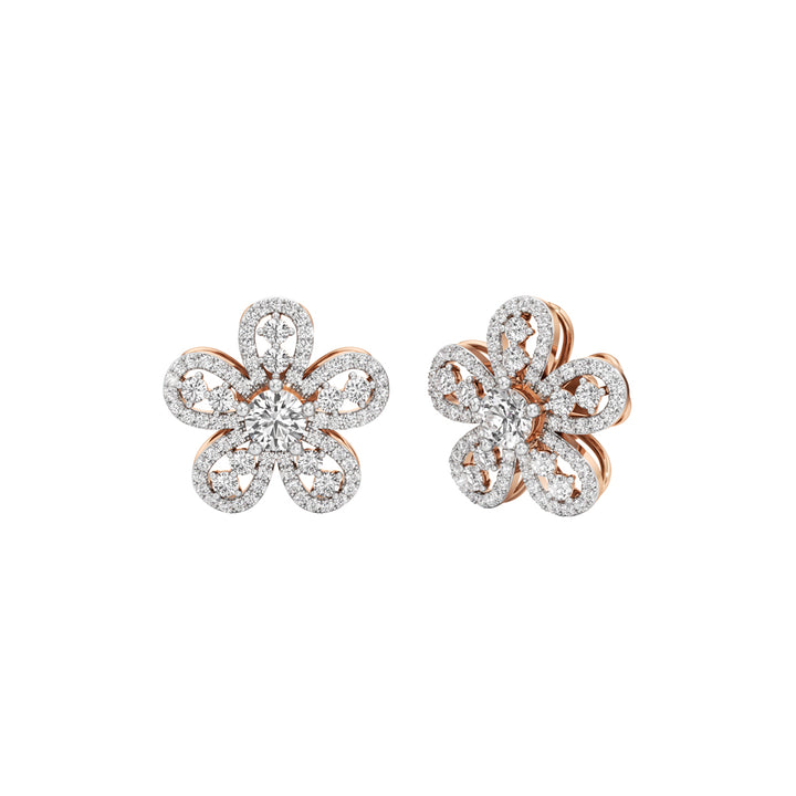 2.25Ct Round Shape,,Fancy Studs Earrings