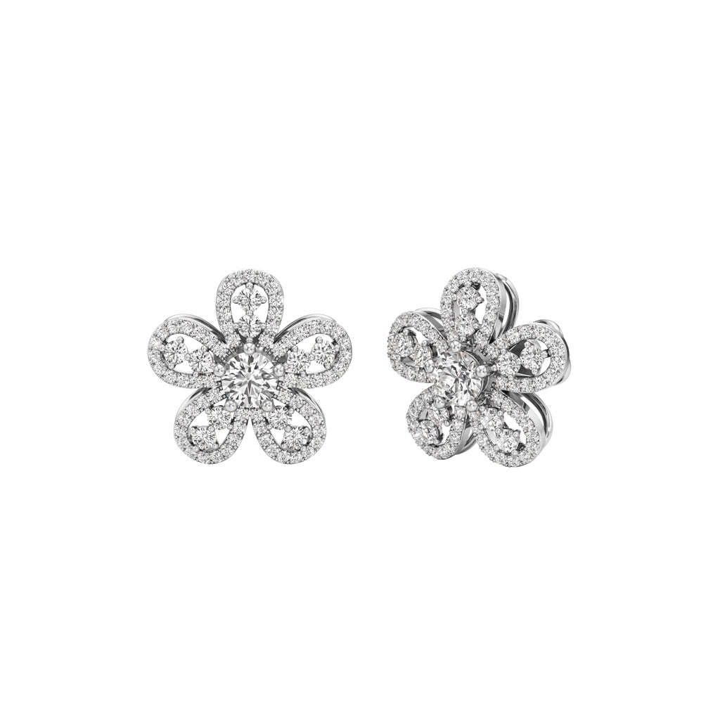 2.25Ct Round Shape,,Fancy Studs Earrings