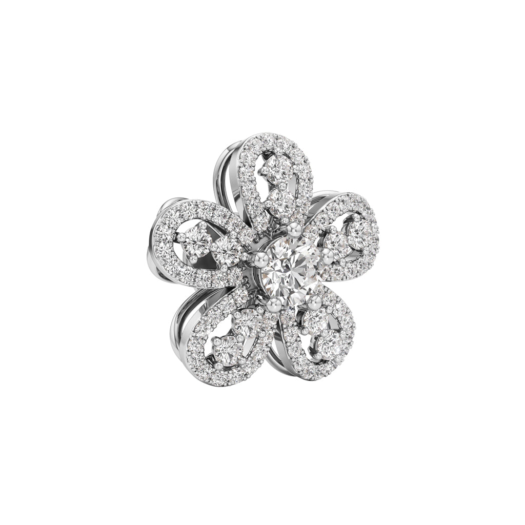 2.25Ct Round Shape,,Fancy Studs Earrings