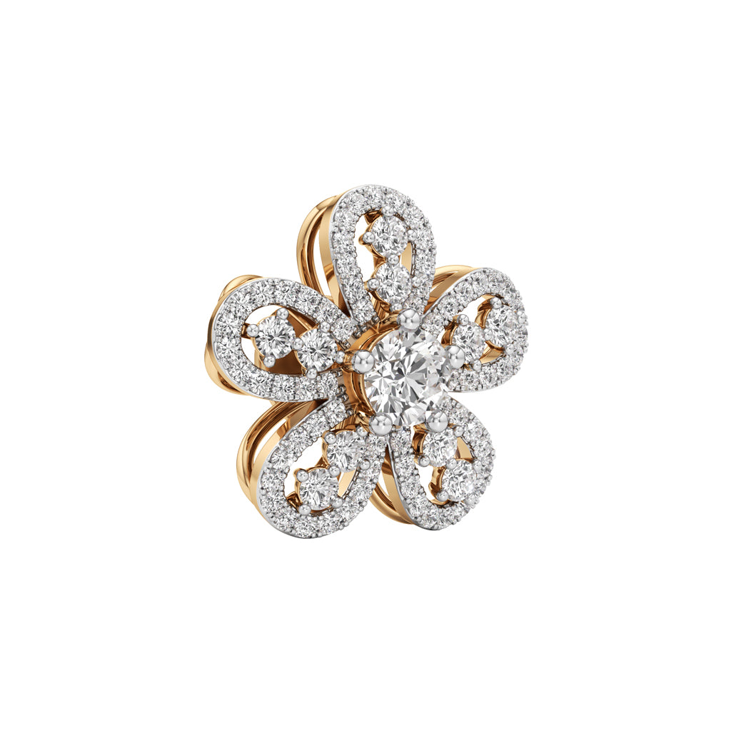 2.25Ct Round Shape,,Fancy Studs Earrings