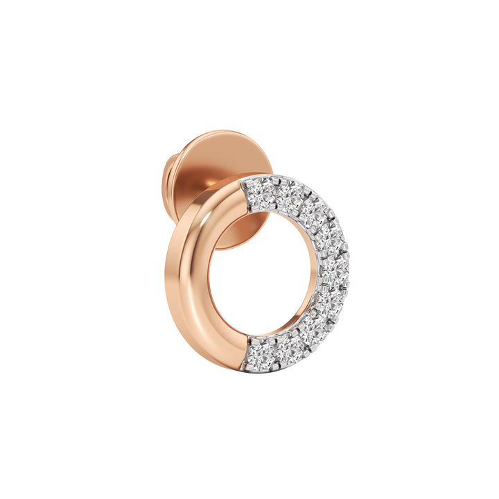 0.25Ct Round Shape Fancy Studs Earrings