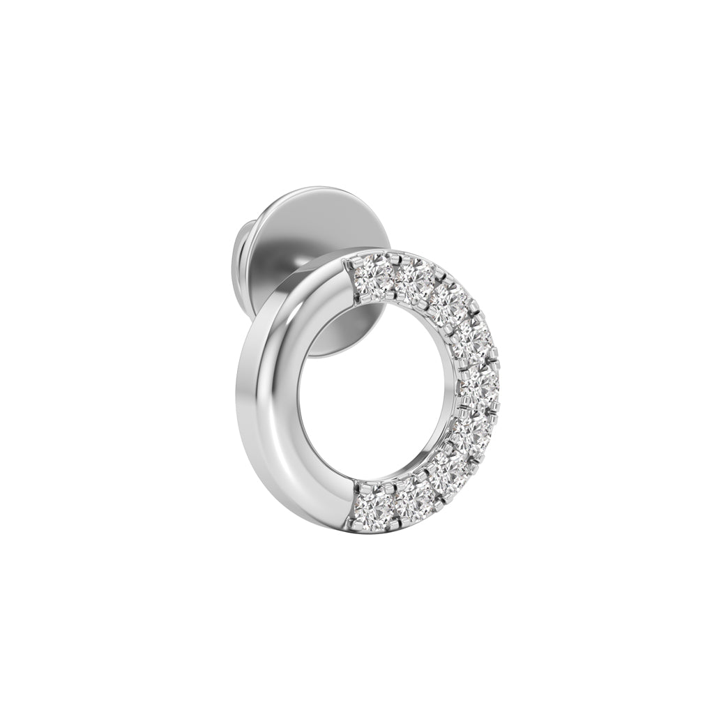 0.25Ct Round Shape Fancy Studs Earrings