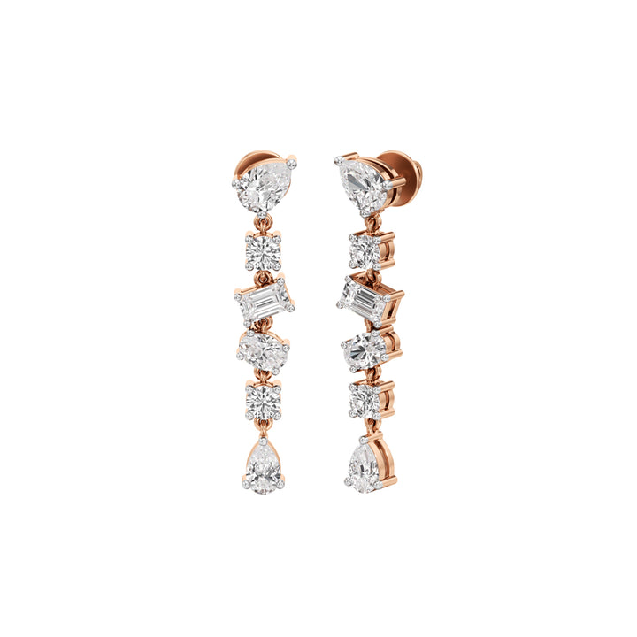 3.25Ct Pear Shape Dangles Earrings