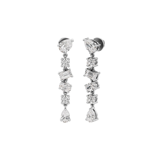 3.25Ct Pear Shape Dangles Earrings