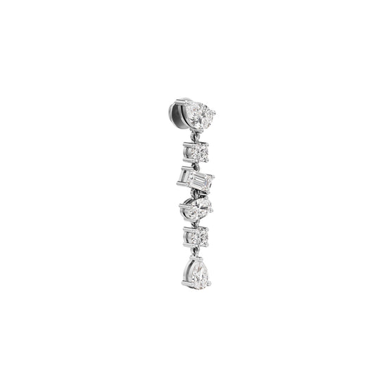 3.25Ct Pear Shape Dangles Earrings