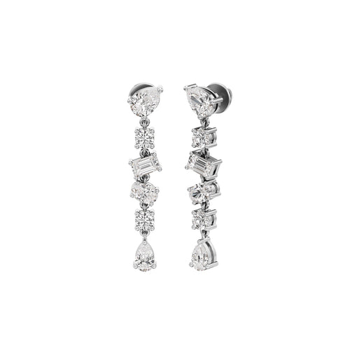 325Ct Pear Shape Dangles Earrings