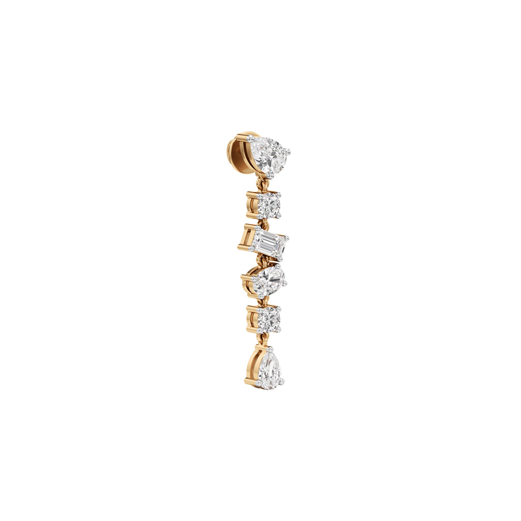 3.25Ct Pear Shape Dangles Earrings