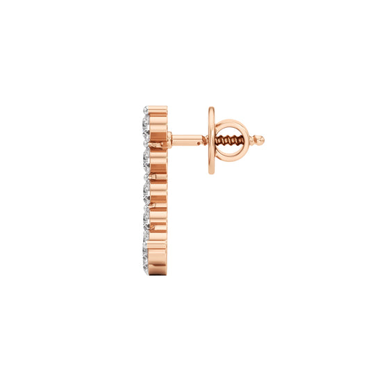 0.75Ct Round Shape,,Fancy Studs Earrings