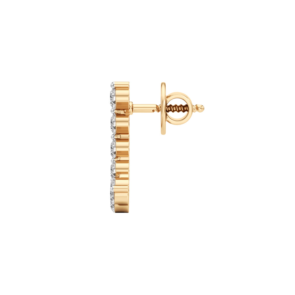 0.75Ct Round Shape,,Fancy Studs Earrings