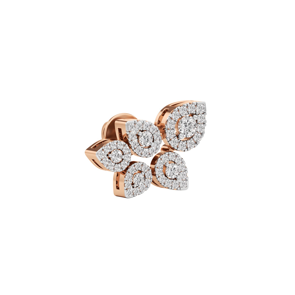 Round Shape,,Fancy Studs Earrings