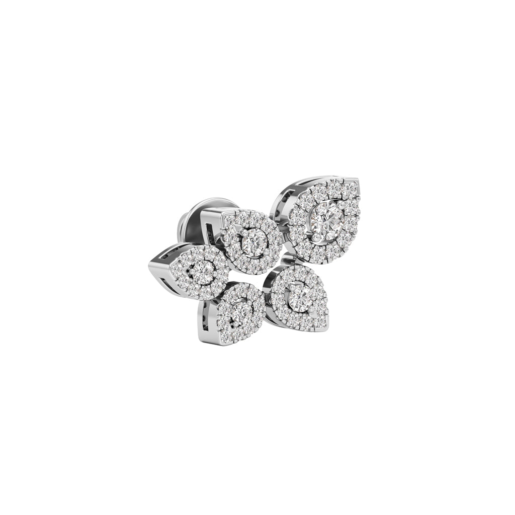 Round Shape,,Fancy Studs Earrings