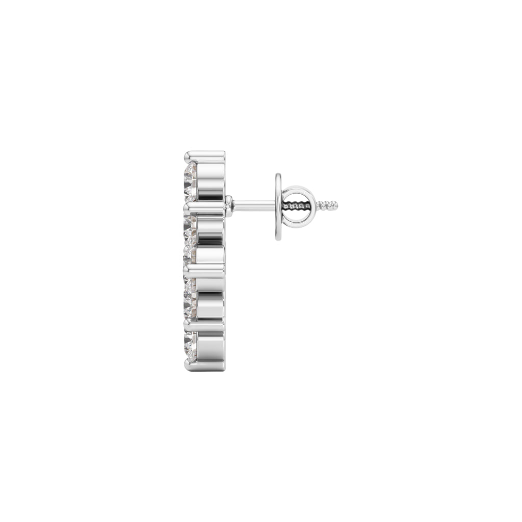 1.75Ct Round Shape,,Fancy Studs Earrings