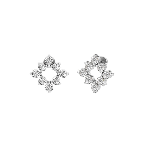 175Ct Round ShapeFancy Studs Earrings