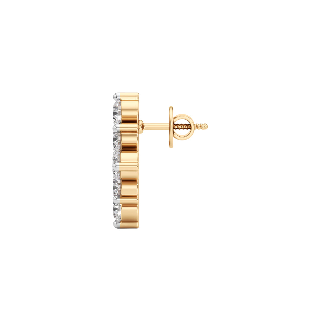 1.75Ct Round Shape,,Fancy Studs Earrings