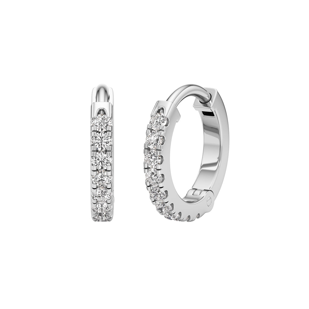 Glimmering Petals Round Shape Delicate Earrings