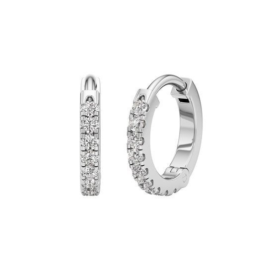 Glimmering Petals Round Shape Delicate Earrings