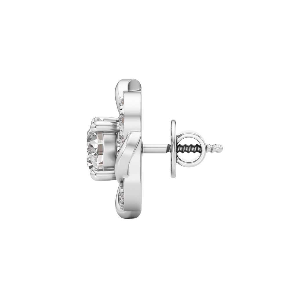 1.75Ct Round Shape Fancy Studs Earrings