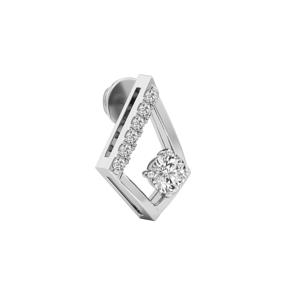 0.50Ct Round Shape Fancy Studs Earrings