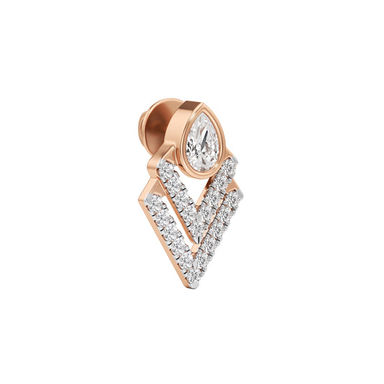 1Ct Pear Shape,Fancy Studs Earrings