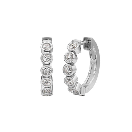125Ct Round ShapeHoops Earrings