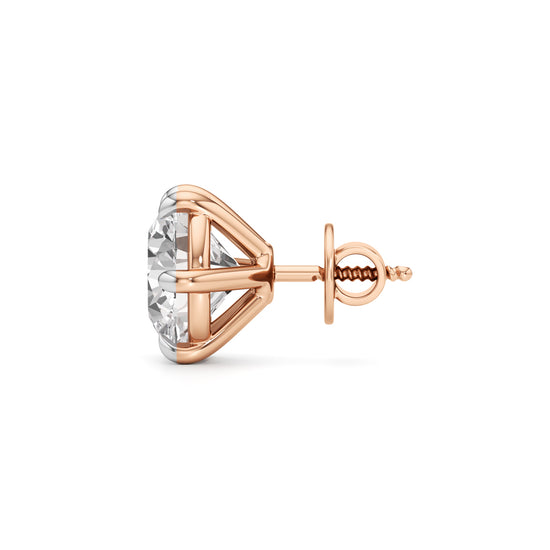 7.00Ct Round Shape Solitaire Studs Earrings