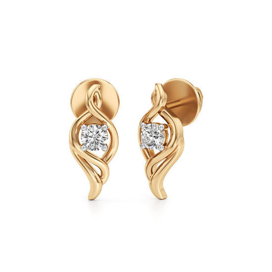 Celestial Spark Round Shape Delicate Earrings