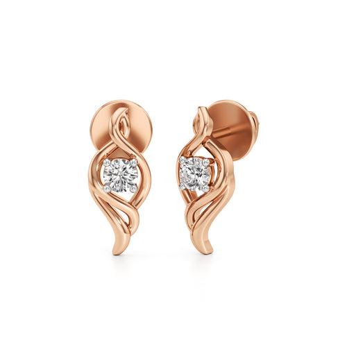 Celestial Spark Round Shape Delicate Earrings