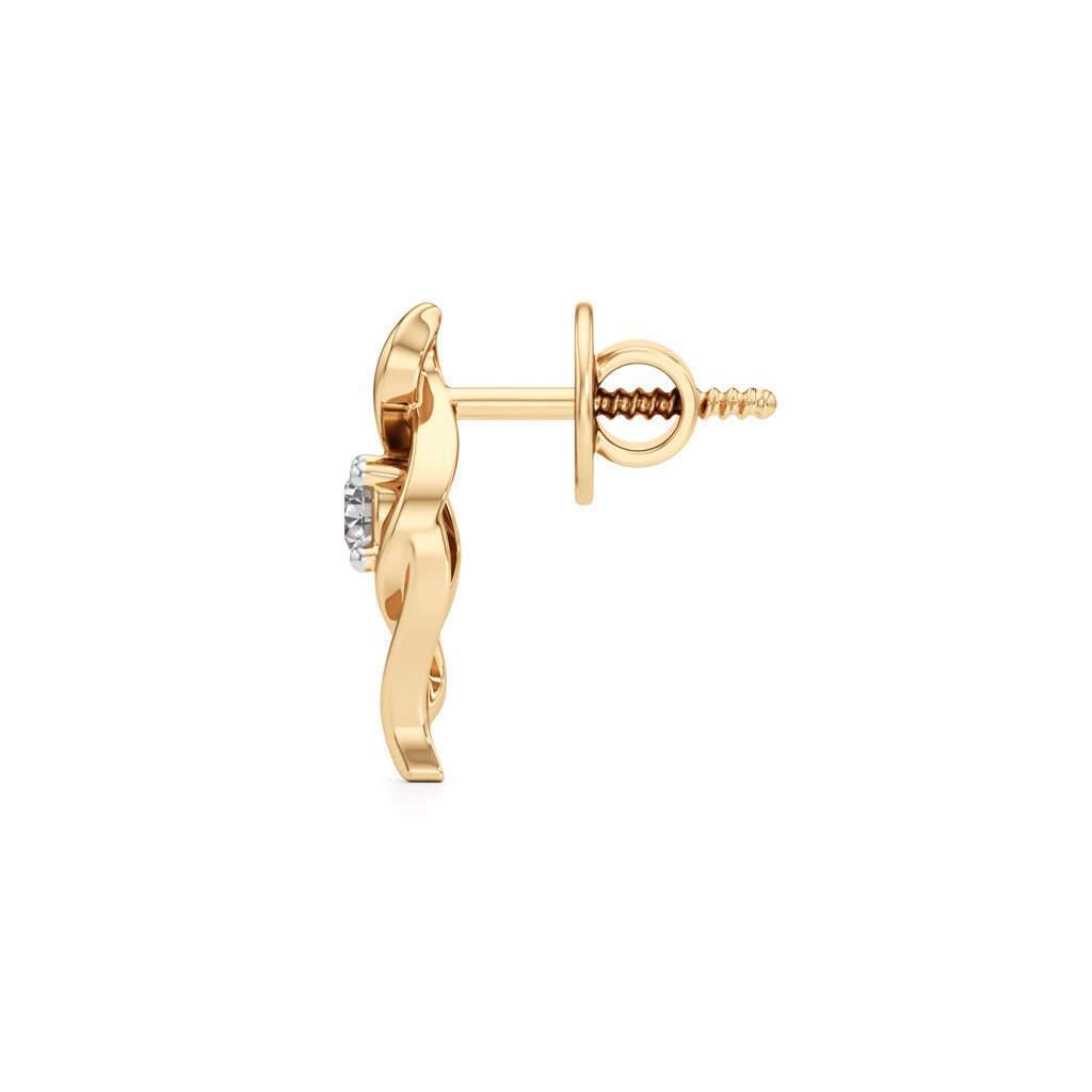 Celestial Spark Round Shape Delicate Earrings
