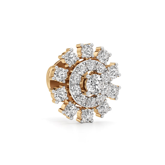 1.25Ct Round Cut Halo Stud