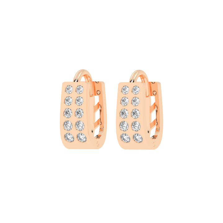 Urban Luxe Diamond Drop Hoops